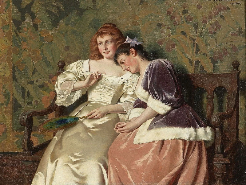 1848-Max Volkhart - Due amiche